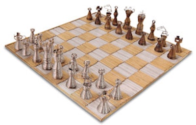 3D chess set by Aaron Swapp.