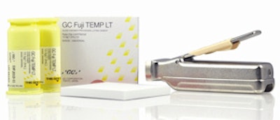 GC Fuji Temp LT glass ionomer provisional luting cement by GC America.
