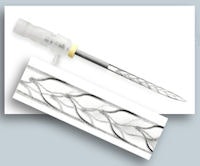 The SAF design features longitudinal beams connected by arches, forming a pointed cylinder with a 1.5-mm diameter midinstrument, with approximately 0.2 mm at tip. The arches are stabilized by thin longitudinal struts.