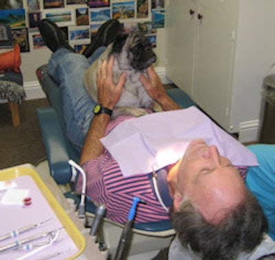Buster has helped many patients overcome their dental anxiety.