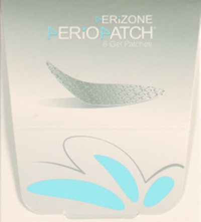 One part barrier, one part exudate absorber, the PerioPatch sticks to the inside of a patient's mouth to protect an injury and help it heal, according to the manufacturer. All images courtesy of MIS Implants Technologies.