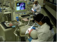 DentSim is a computerized simulation system used for dental training and practice. Image courtesy of Image Navigation.