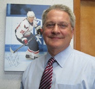 Thomas Lenz Jr., DDS, staff dentist for the Washing Capitals National Hockey League team.