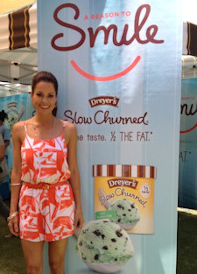 Television personality Brooke Burke, a Smile Ambassador for Operation Smile, was on hand June 6 at the Grove in Los Angeles in support of Dreyer's new Reason to Smile campaign.
