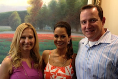 From left, Jennifer Eiseman, brand manager, Dreyer's; Brooke Burke; Steven Pratt, director of marketing, Dreyer's/Edy's.