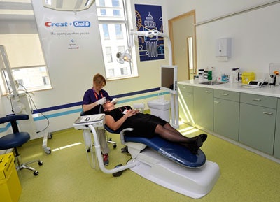 The London 2012 dental clinic.