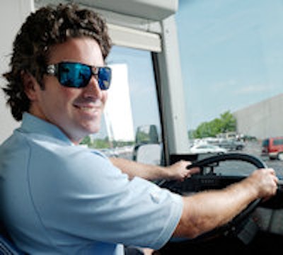 Matt Poll, driver of the Gendex bus.