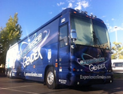 The Experience Gendex bus has logged more than 50,000 miles in 12 months and made more than 80 scheduled stops at dental practices, dental schools, trade shows, and related events across North America. All images courtesy of Gendex.