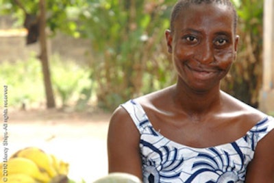 Edoh in 2010 during a Mercy Ships visit to her village.