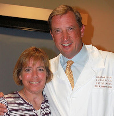 R. Bryan Bell, MD, DDS, director of the Providence Cancer Center, with patient Becky Roth. Image courtesy of Providence Cancer Center.