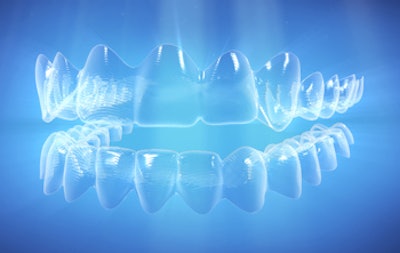 SmartTrack is a new flexible clear aligner material designed specifically for Invisalign. Image courtesy of Align Technology.