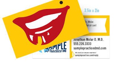 Referral card from Loudmouth Dental Marketing.