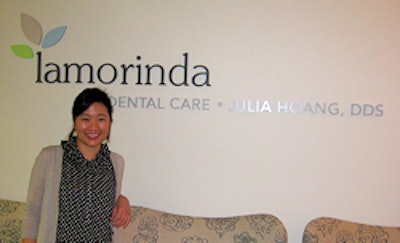 Dr. Julia Hoang opened her practice in Moraga, CA, in August 2012. All images courtesy of Dr. Hoang.