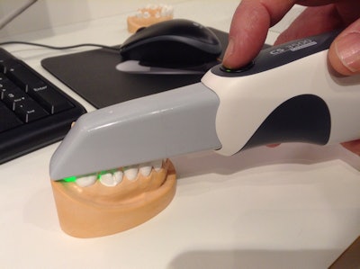 The CS 3500 intraoral scanner from Carestream.