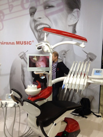 A high-end dental chair from Chirana.