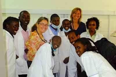 Dental students at the College of Medicine and Health Sciences School of Dentistry.