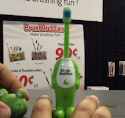 The BrushBuddies Poppin toothbrush attracted considerable attention on Thursday at CDA Presents.
