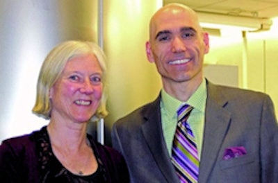 Donna Albertson, PhD, and Brian Schmidt, MD, PhD. Image courtesy of New York University.