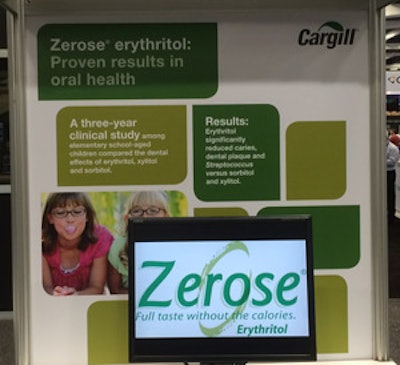 A three-year study by Cargill on the effects of consuming candies that contained polyols, such as Zerose, by elementary schoolchildren found that erythritol significantly reduced caries, dental plaque, and Streptococcus versus sorbitol and xylitol.