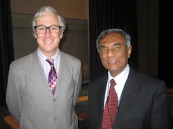A. Ross Kerr, DDS, MSD, forum chair and clinical professor from the New York University College of Dentistry, and Saman Warnakulasuriya, BDS, Dip Oral Med, PhD, DSc, professor from King's College London. All images courtesy of the Global Oral Cancer Forum.