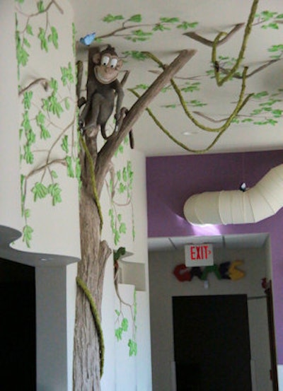 Dr. Wade's 'wiggly' wall helps alter children's mindset when they walk into his practice. Image courtesy of Dr. Robert Wade.