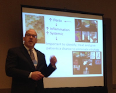 Timothy Donley, DDS, spoke about the connection between periodontal disease and stroke risk at CDA Presents.