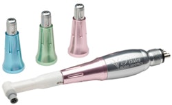 The new pastel prophy handpiece from Lares Research. Image courtesy of Lares.