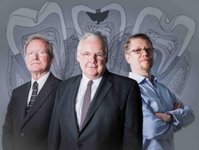From left to right: Chris Longbottom, BDS, PhD; Nigel Pitts, BDS, PhD; and Jeff Wright, PhD, of Reminova.