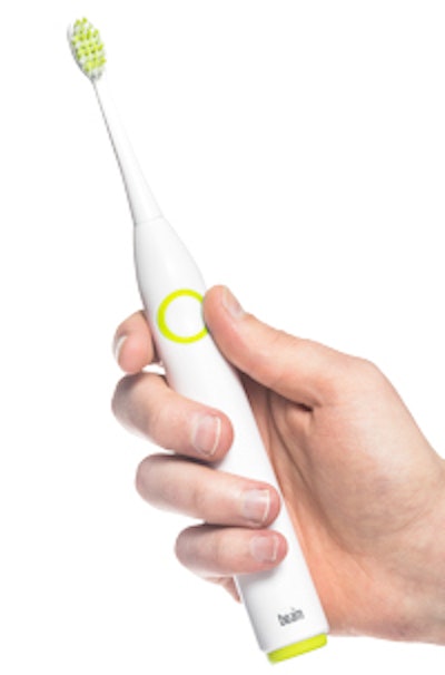 The Beam Brush is an Internet-connected toothbrush that helps users improve their brushing frequency and quality.