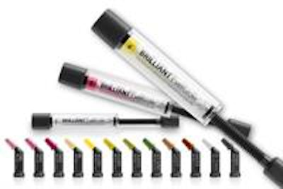 The Brilliant EverGlow composite. Images courtesy of Coltene.