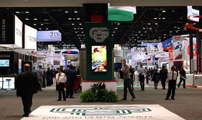 The entrance to the exhibit floor at McCormick Place for the 2017 Midwinter Meeting.