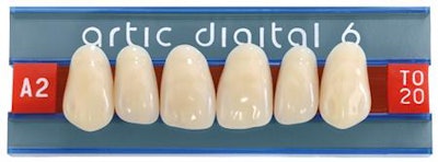 The Arctic digital denture line. Image courtesy of Heraeus Kulzer.