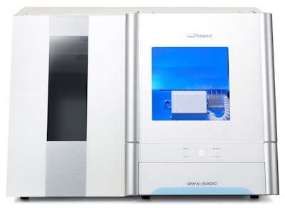 The DWX-52DC dental mill includes a new automatic disc changer so restorations can be produced simultaneously using different materials.