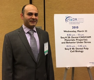 Alaa Kensara, BDS, DScD, at the IADR annual meeting.