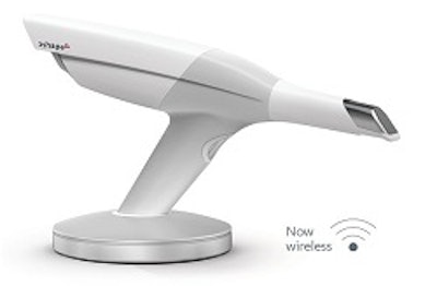 The wireless Trios 3 from 3Shape.