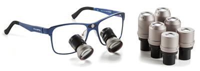 OmniOptic interchangeable magnification loupe system. Image courtesy of Orascoptic.