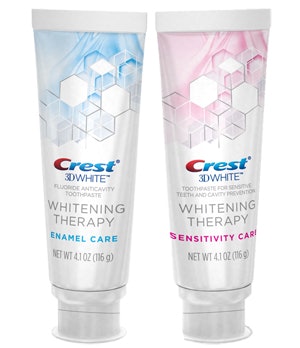 Crest 3D Whitening Therapy toothpastes. Image courtesy of Crest.