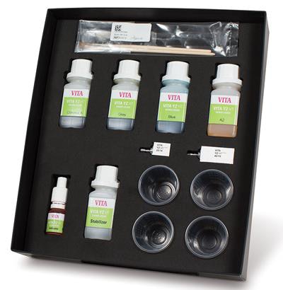 The Vita Zirconia YZ HT Shade Liquid kit. Image courtesy of Vita North America.