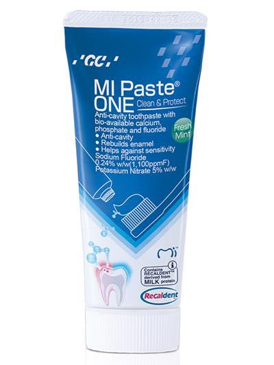 MI Paste One toothpaste. Image courtesy of GC America.