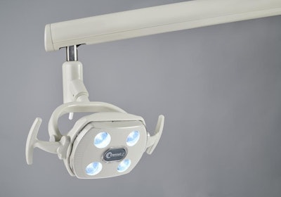 The Simplicity LED operatory light. Image courtesy of DentalEZ.