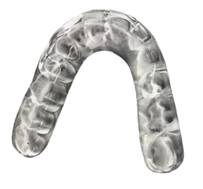 Splint made from KeySplint Soft Clear for Carbon resin. Image courtesy of Keystone Industries.