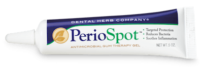 PerioSpot gel. Image courtesy of Dental Herb.