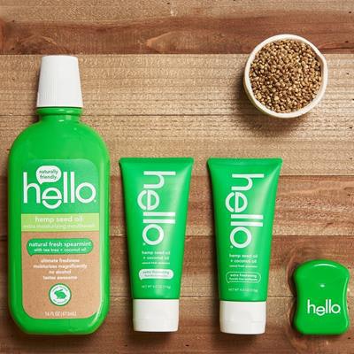 The new hemp seed oil collection. Image courtesy of Hello Products.