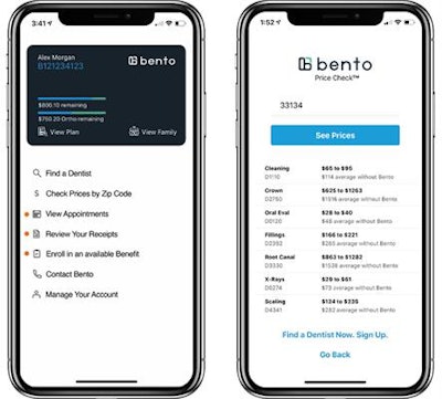 Screenshots of the Bento app with Price Check feature. Image courtesy of Bento.