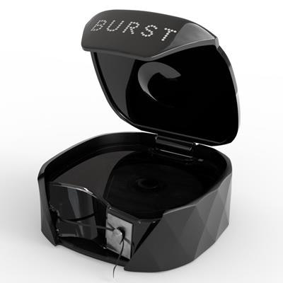 Burst expanding black mint eucalyptus floss. Image courtesy of Burst Oral Care.