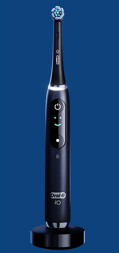 Oral-B iO power toothbrush. Image courtesy of Oral-B.