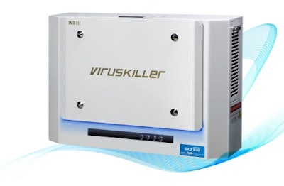 The Radic8 Viruskiller is an air purifier intended to be effective at killing SARS-CoV-2 based on its demonstrated effectiveness against similar viruses. Image courtesy of Henry Schein.