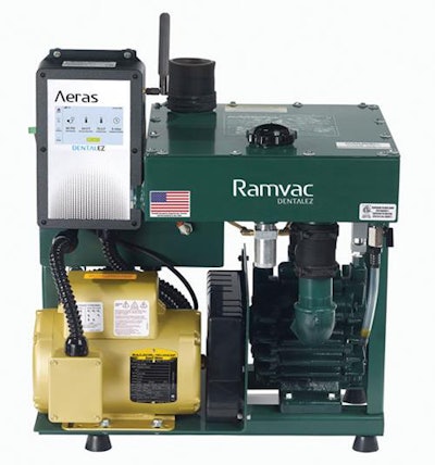The Aeras vacuum by Ramvac. Image courtesy of DentalEZ.