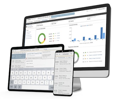 As a cloud-based solution, Sensei Cloud is available on multiple devices. Image courtesy of Carestream Dental.
