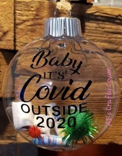 Consider gifting a humorous memento from 2020, such as an ornament. Image courtesy of Dr. Sheri Doniger.